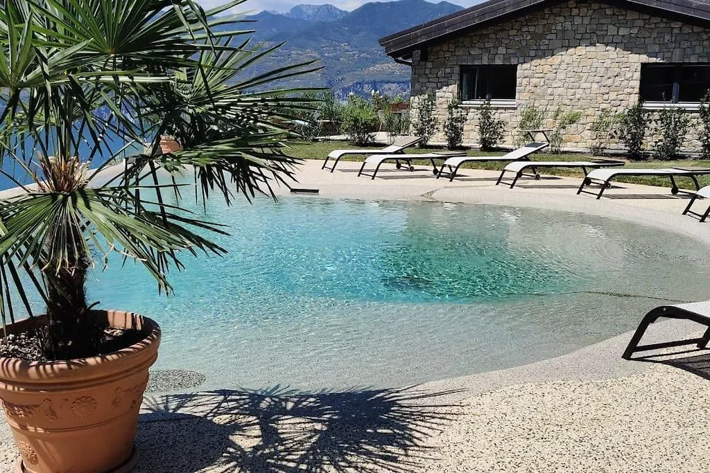 Villa Divina22-Apt Unica-Con Piscina E Vista Lago Castelletto Di Brenzone Apartment