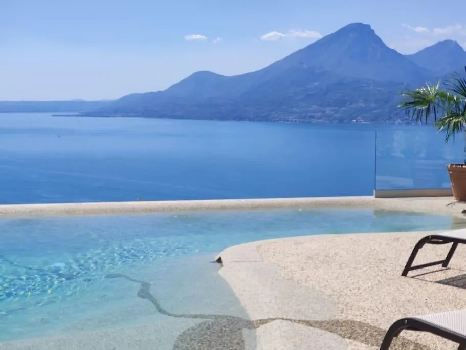 Villa Divina22-Apt Unica-Con Piscina E Vista Lago Castelletto Di Brenzone 0*,